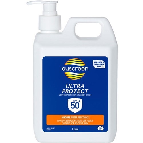 AUSCREEN SUNSCREEN SPF 50 Ultra Protect 1Ltr Pump Bottle